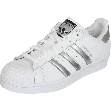 adidas superstar weiß silber 38|Adidas Superstar sneakers.